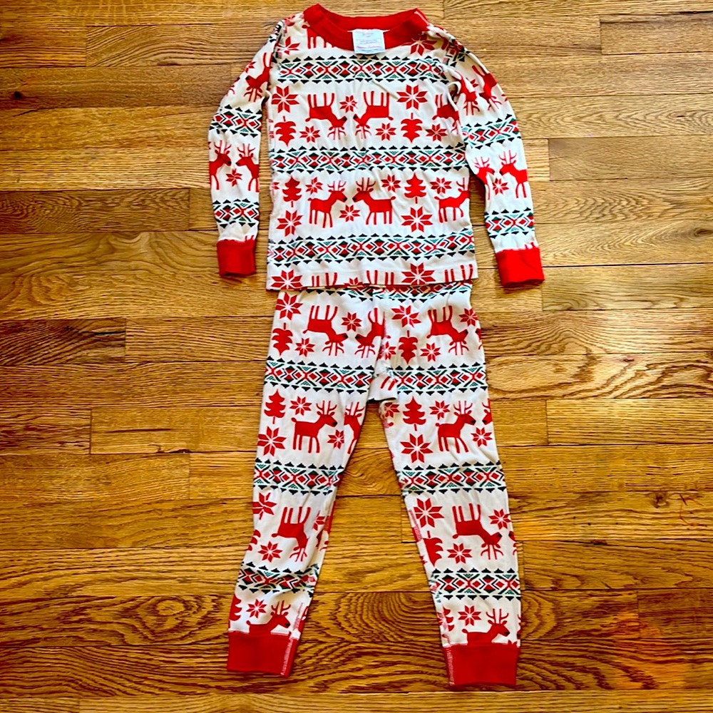 Hanna Andersson Christmas reindeer pajamas size 4